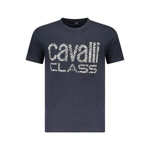 Cavalli Class Blue Cotton Men Men's T-Shirt